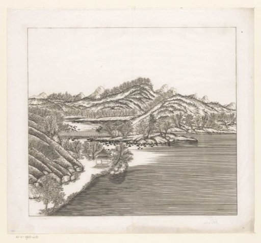 View of a part of the imperial summer palace in Chengde (Jehol) in China
