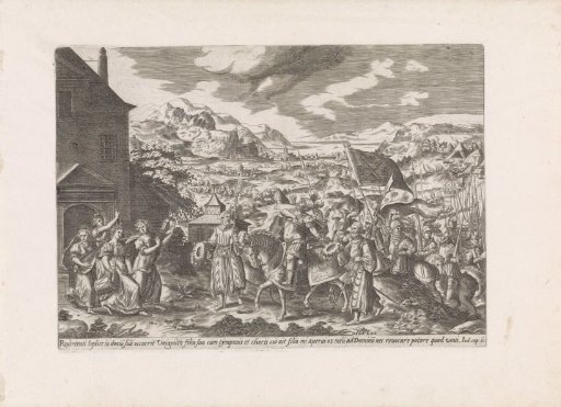 Jephthah is Welcomed by His Daughter