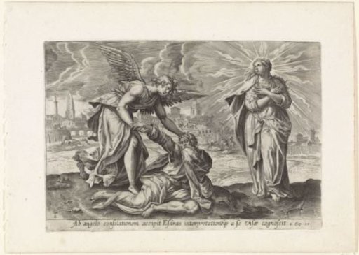 Second vision of Ezra: Ezra comforted by the angel