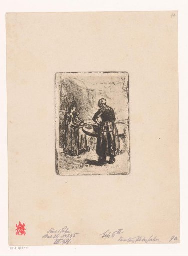 Mother and child at the table