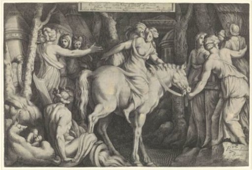 Flight of Cloelia over the Tiber