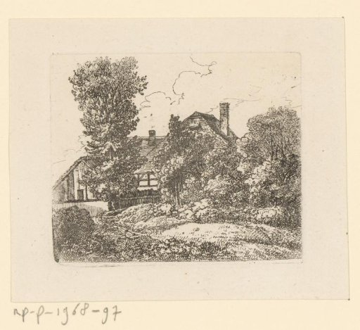 Landscape with farm cottages