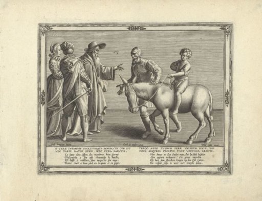 Son on the Back of the Donkey, the Father on Foot