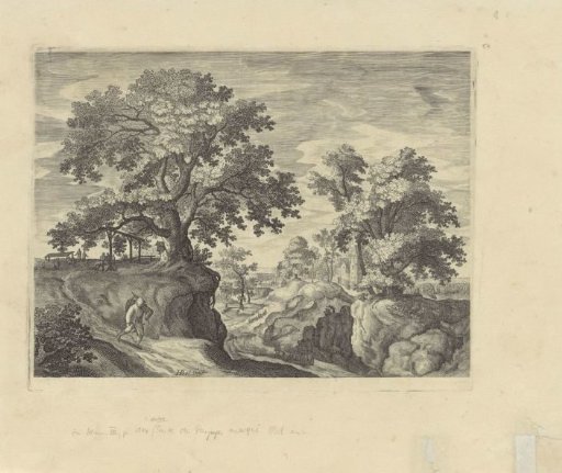 Landscape with a peddler