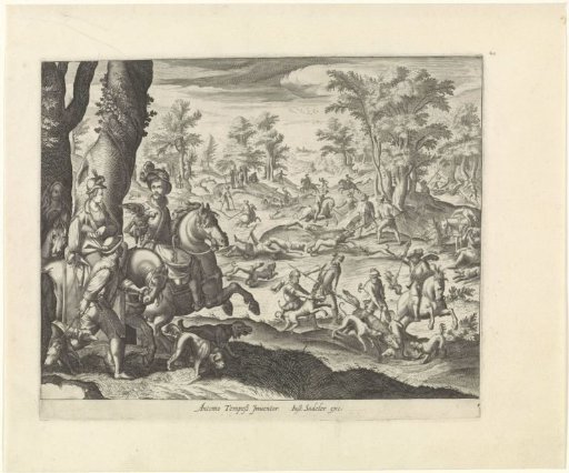 Landschap met klopjachten