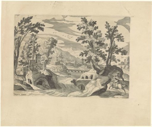 Landscape with a rider