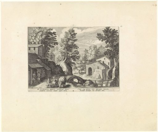 Landscape with the Good Samaritan Leaving the Wounded Traveler at an Inn