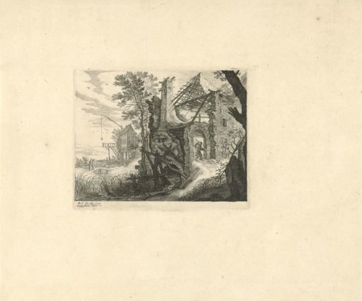 Ruin in a landscape
