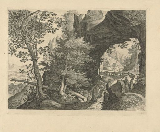 Landscape with a rock arch