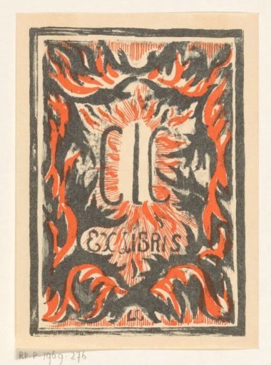 Bookplate of Carel Lion Cachet