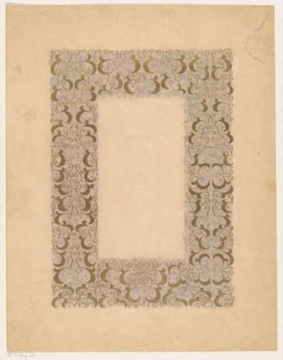 Ornamental border with plant motifs