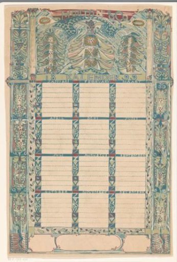 Calendar Mouton & Co. 1899