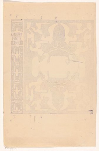 Cover design for: M.G. de Boer, Life and business of Gerhard Moritz Roentgen, 1923