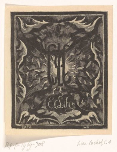 Ex libris of Carel Lion Cachet