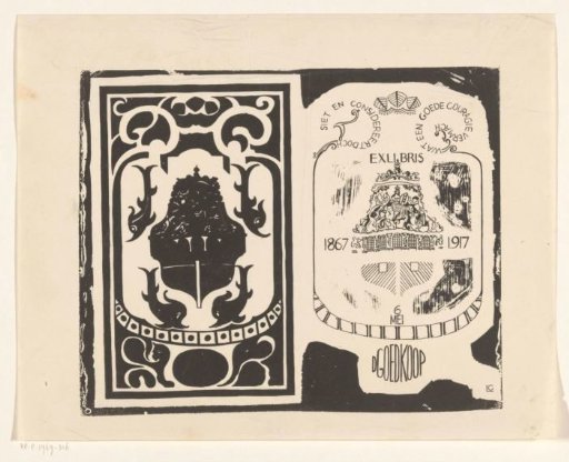 Bookplate of D. Goedkoop
