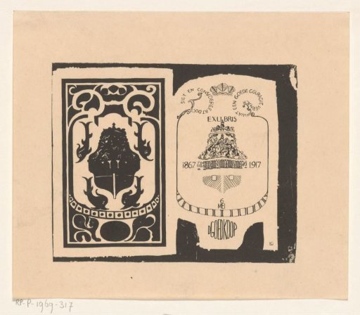 Ex libris of D. Goedkoop