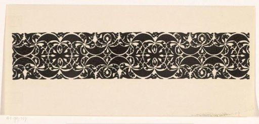 Decorative border with stylized plant motifs