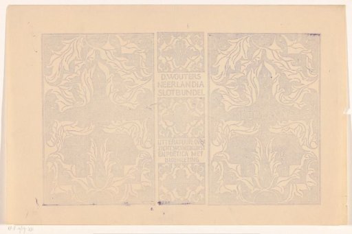 Cover design for: D. Wouters, Neerlandia, 1924