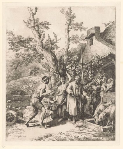 Parable of the Prodigal Son; The Prodigal Son Asks a Farmer for Work