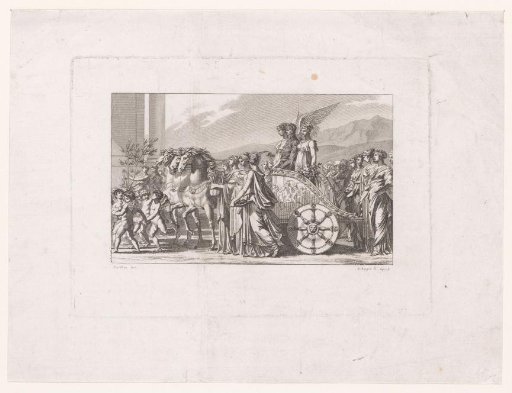 Napoleon I Bonaparte on a Triumphal Chariot with Victory and Peace