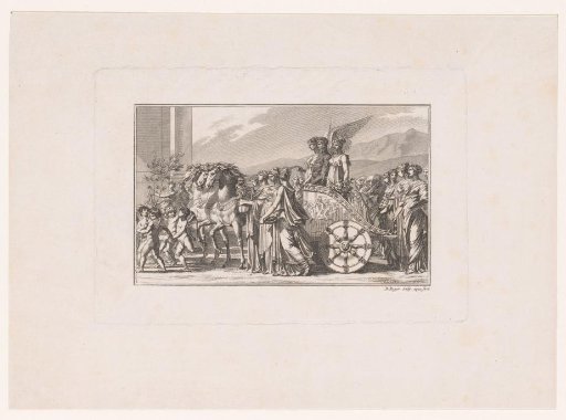 Napoleon I Bonaparte on a Triumphal Chariot with Victory and Peace