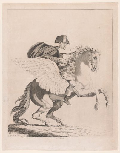 Napoleon I Bonaparte Seated on a Winged Horse
