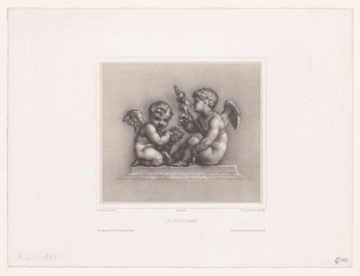 Two putti spinning
