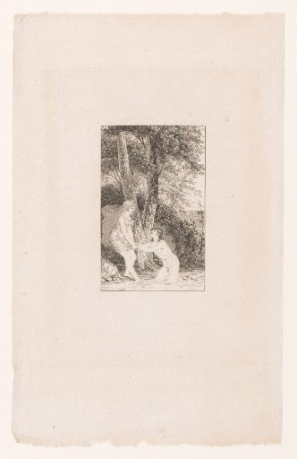 Daphnis and Chloë bathing