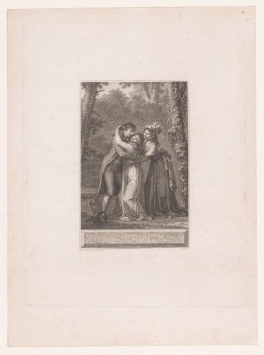 The first kiss of Julie and Saint-Preux
