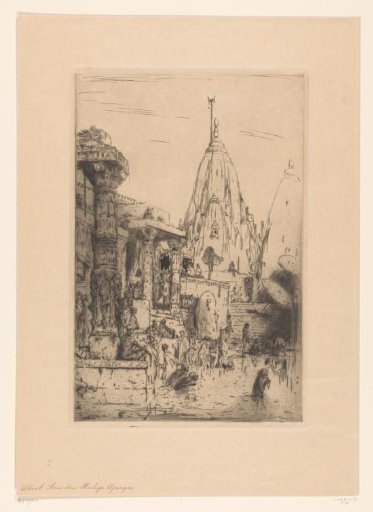 Temple with Figures on the Ganges
