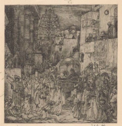 The Multitude Filled the Streets with Solemn Joy