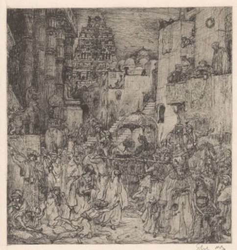 The Multitude Filled the Streets with Solemn Joy