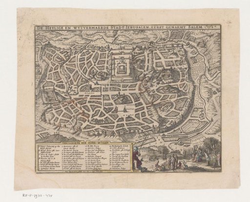 Bird's-Eye View of Jerusalem, 1643