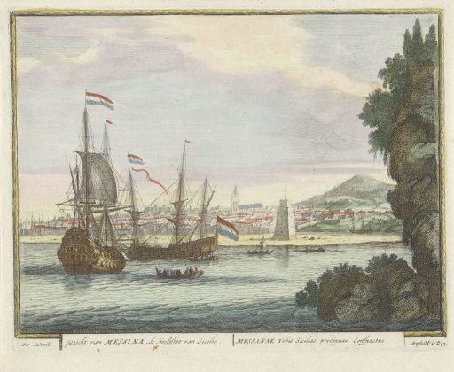 View from the water of the city of Messina