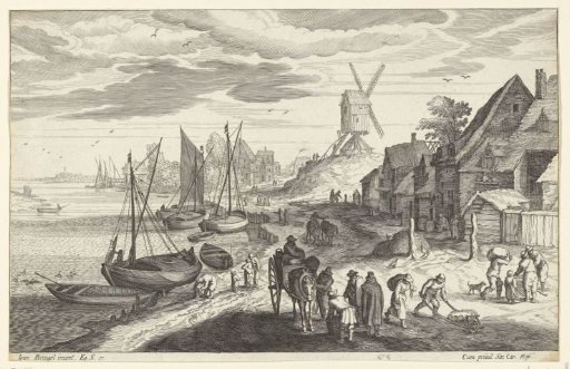 Coastal Landscape with Windmill