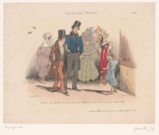 Two young men meet the masked Death on the street