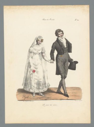 Couple in wedding attire