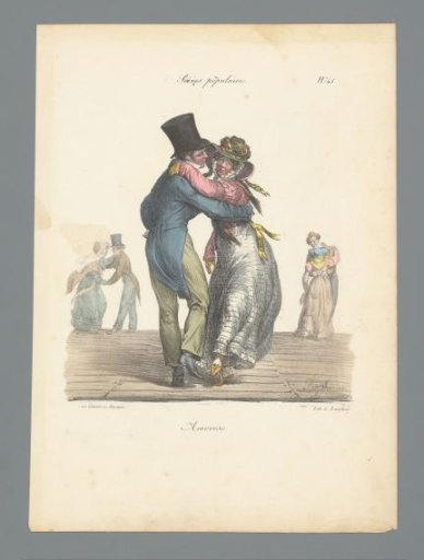 Dancing couple on the dance floor