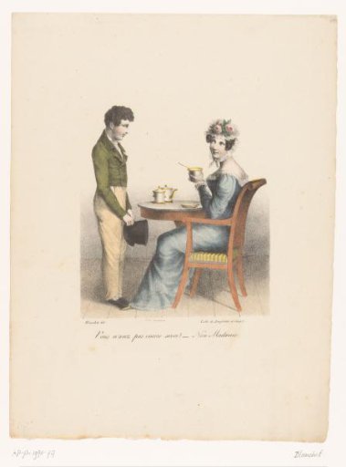 Lady Asking a Boy to Serve Tea