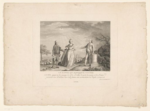 Return of Jacques Necker, 1788