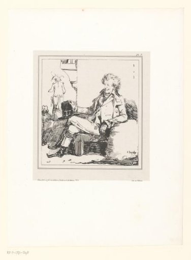 Old gentleman seated on a bench