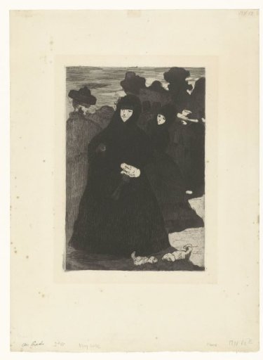 Women strolling along the Prado in Madrid