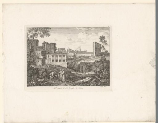 View of a Spring near the San Giorgio in Velabro in Rome