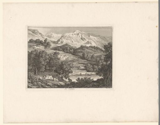 Rocky Landscape with View of Cervara di Rome
