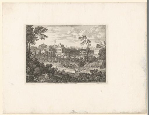 View of the Imperial Palace on the Palatine in Rome