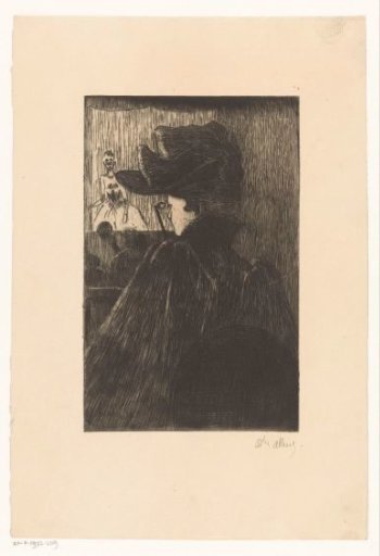 Woman in the theatre