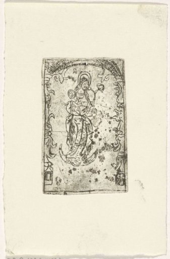 Mary with Child on the Crescent Moon
