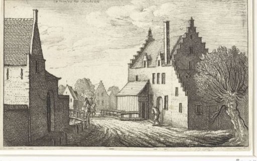 Village street in Hemsen near Mechelen
