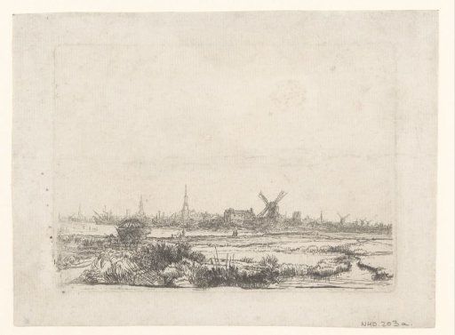 View of Amsterdam from the Kadijk