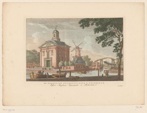 View of the English Church in Rotterdam